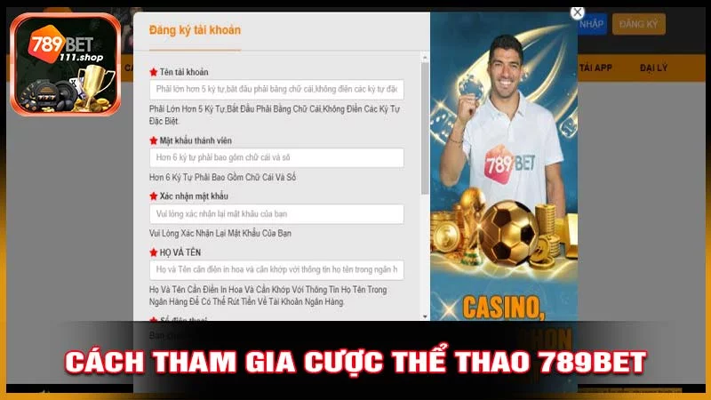 Cách tham gia cá cược thể thao 789bet